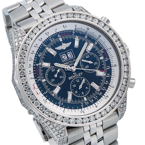 breitling with diamonds for sale|breitling bentley diamond bezel.